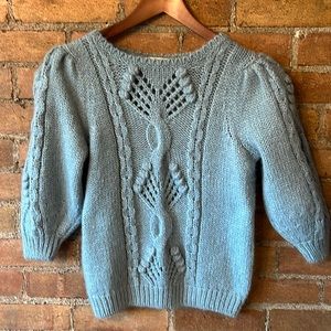 LA MAILLE SÉZANE beautiful blue small sweater